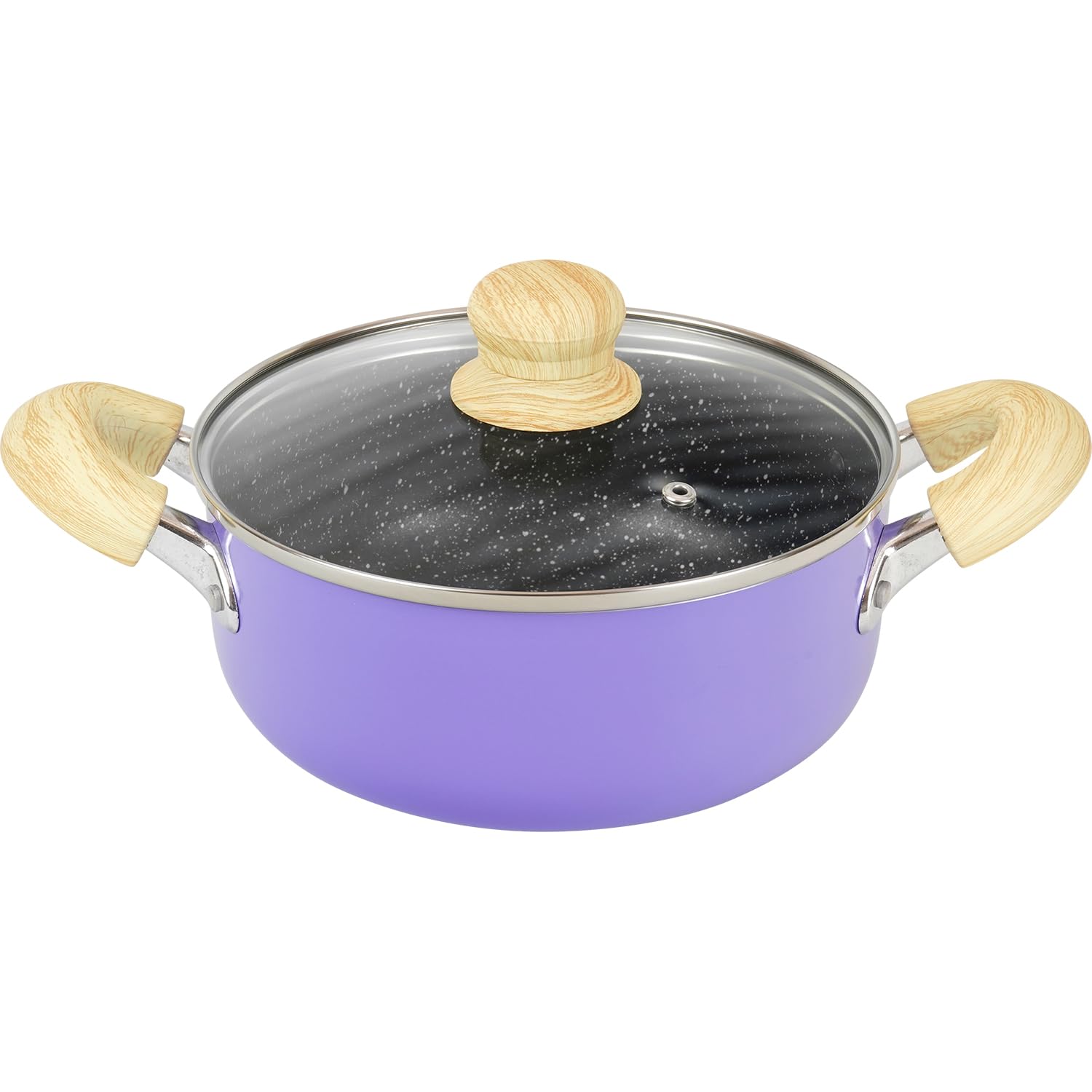 【送料無料】和平フレイズ フラワーカラー フライパン 鍋 リリフル 色：ラベンダー、サイズ：2.5 L