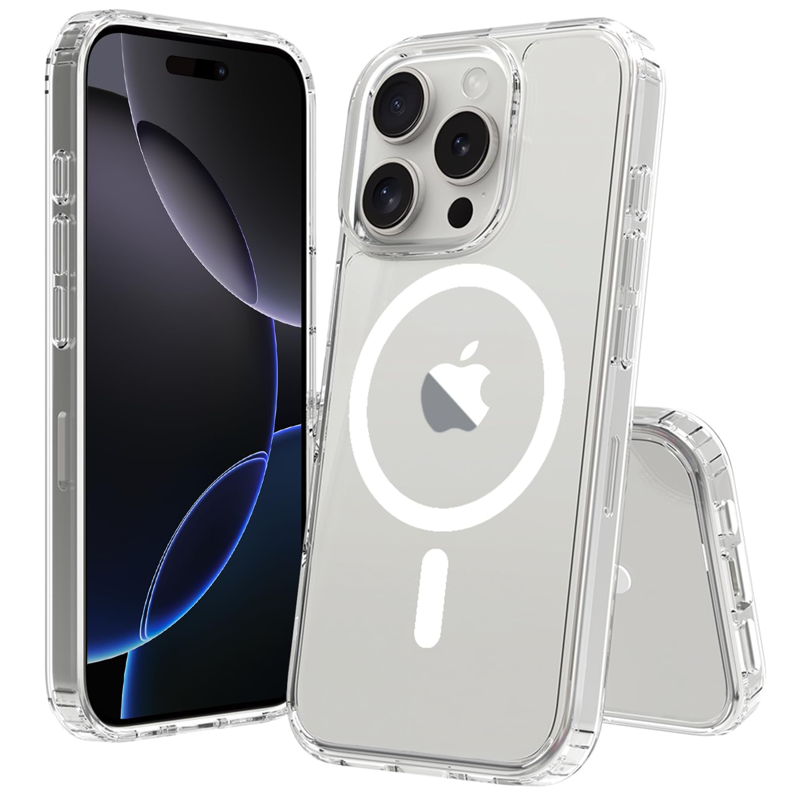 商品情報商品の説明主な仕様 【対応機種】iphone 16 pro max 専用です。精確にカット加工しているので、ボタンが押しやすく、ポートも使いやすくなっており、機能性に影響しません。【MagSafe対応・超強磁力】1,900 gの吸着力を備えた強力な内蔵磁石により、吸着力を高めて、安定感をアップしてエネ損失なしの快速ワイヤレス充電できる。様々な状況で安定した状態を保ちます。MagSafeバッテリー、MagSafeカードケース、MagSafeワイヤレス充電器、MagSafeリング、車載スタンドなど様々なMagSafeニーズに対応、Magsafeの便利さを満喫しましょう！【半透明・マットな質感】背面が透ける特性を汲み取ったデザインで、iPhoneのかっこいいリンゴロゴが薄っり見えて、高級感と神秘感が溢れている。背面のポリカーボネートは耐久性や耐摩耗性に優れ、長く使っても綺麗に見え。スマホに近い感覚を味わうことができ。【高耐衝撃性・カメラ保護】免震構造である高弾力バンパーと耐震構造である丈夫なポリカーボネート背面で組み合わせて、バランスが良く落下衝撃を本体に伝えにくくなる。隆起エッジにより、スマホを置いた時にスクリーンやカメラが擦れにくくなり、傷から保護することができます。【品質】iPhone ケースを安心してお使いいただくために、当店は製品に関する品質を提供します。製品に不具合がある場合、注文履歴画面より出品者にご連絡いただき、お問い合わせ内容に応じて、交換などの対応が可能です。