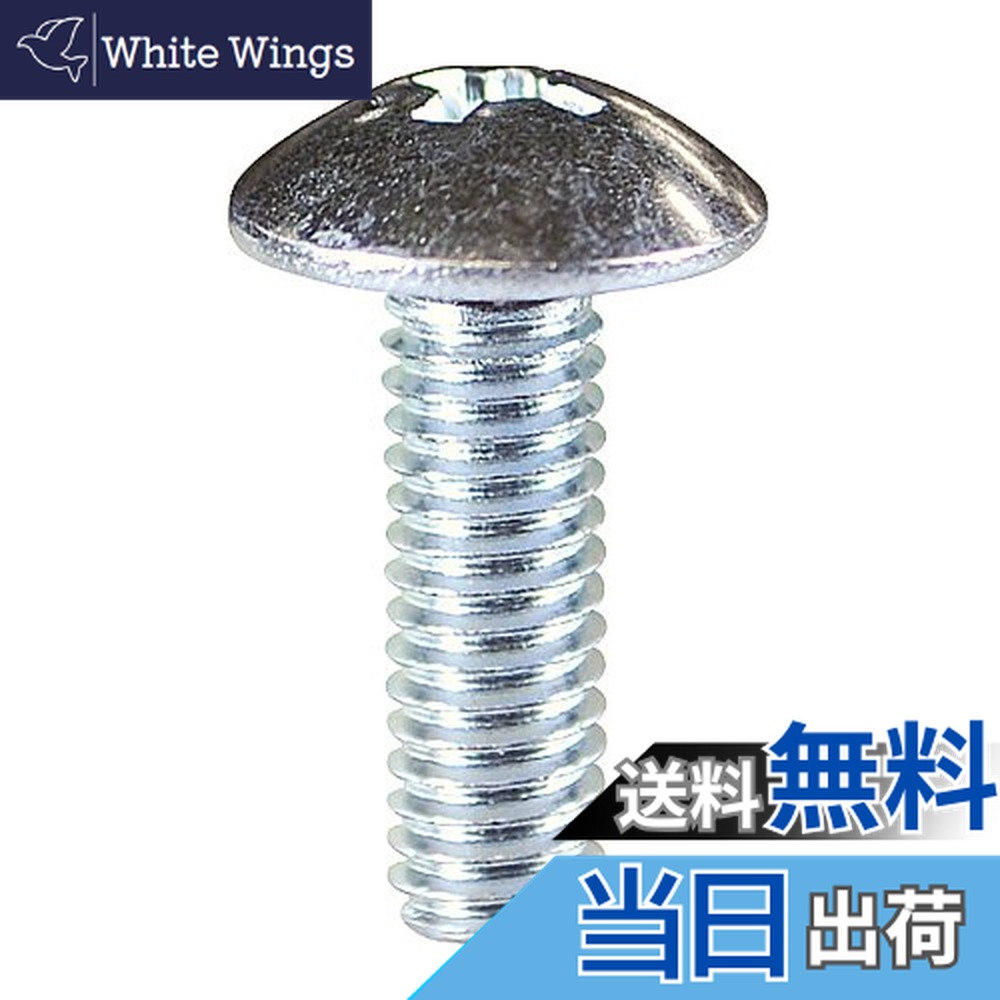 【送料無料】大里 鉄+ユニクロ 座金組込ねじP=3 色：トラス頭、サイズ：5mm