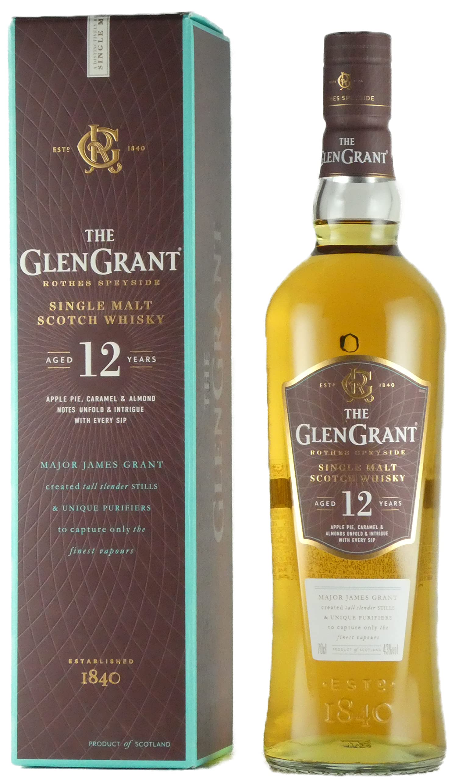 【送料無料】グレングラント 12年 43度 700ml [並行輸入品]