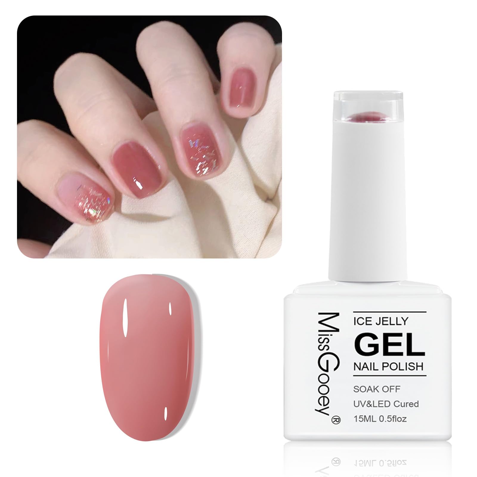 【送料無料】Missgooey ジェルネイル カラー 透き通る透明感 シアーカラー 単色 15ml UV/LED対応 初心..