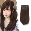 【送料無料】Peacoco 襟足ウィッグ 4枚セット 40/50/60cm クリップ式 エクステ ワンタッチ サラサラ 自然 普段使い向け 装着簡単 ストレート...