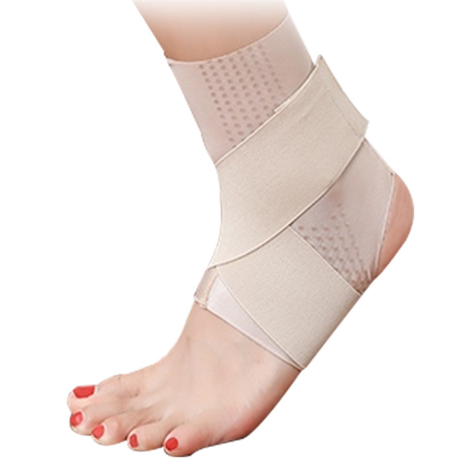 【送料無料】ISEFUJI 足首サポーター アンクルクロス アンクルガード アンクルサポーター 足首固定 スポーツ 日常生活用 男女兼用 左右兼用 薄手 薄型 XL