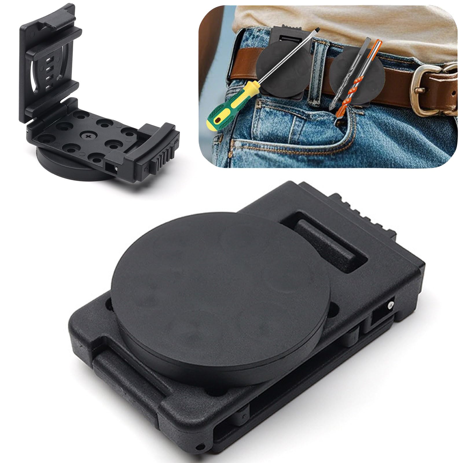 【送料無料】Refoiner ベルトクリップ マグネットベルトホルダー 磁石内蔵ツールクリップ 超強力ベルト..