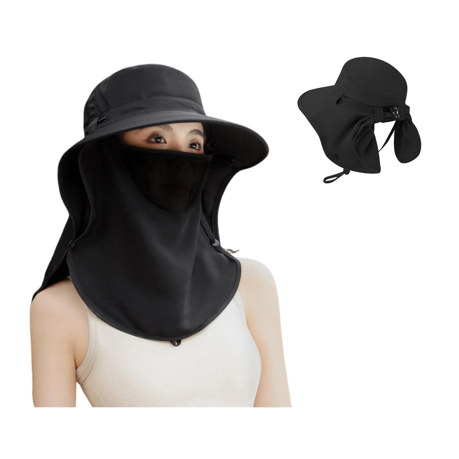 【送料無料】[雲見] uvカット 帽子 サンバイザー レディース 日焼け防止 帽子 小顔効果 紫外線対策 UPF50+軽量 通気性 丸洗い可 吸汗速乾 サンシェード 折りたたみ 簡単・便利 自転車 農作業 園芸 アウトドア