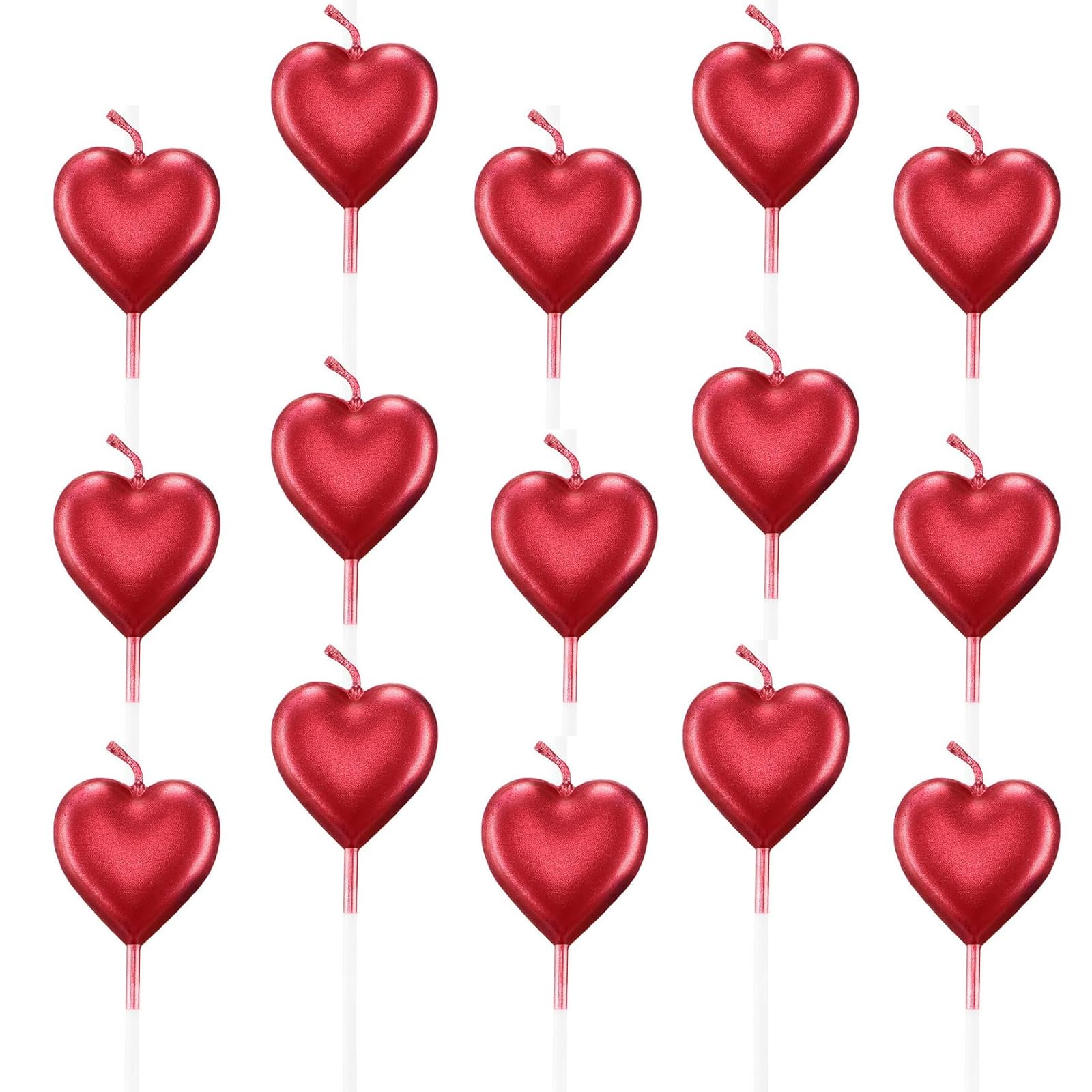 【送料無料】【Bookwarm】メタリック 星型／ハート型 キャンドル 15本セット ロマンチックな ...