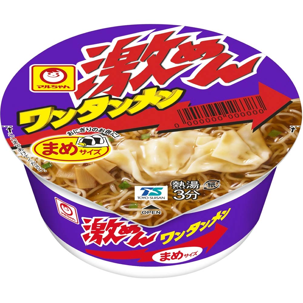 【送料無料】マルちゃん まめ激めんワンタンメン 37g×12個