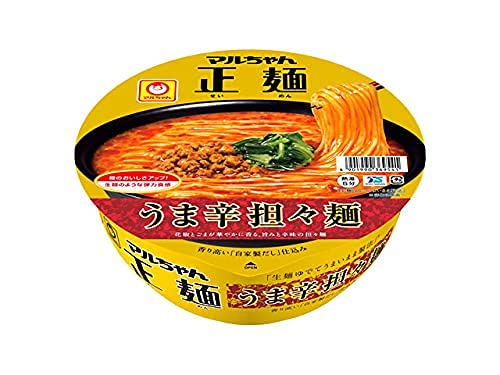 【送料無料】東洋水産 マルちゃん正麺 カップ うま辛担々麺 126g×12個