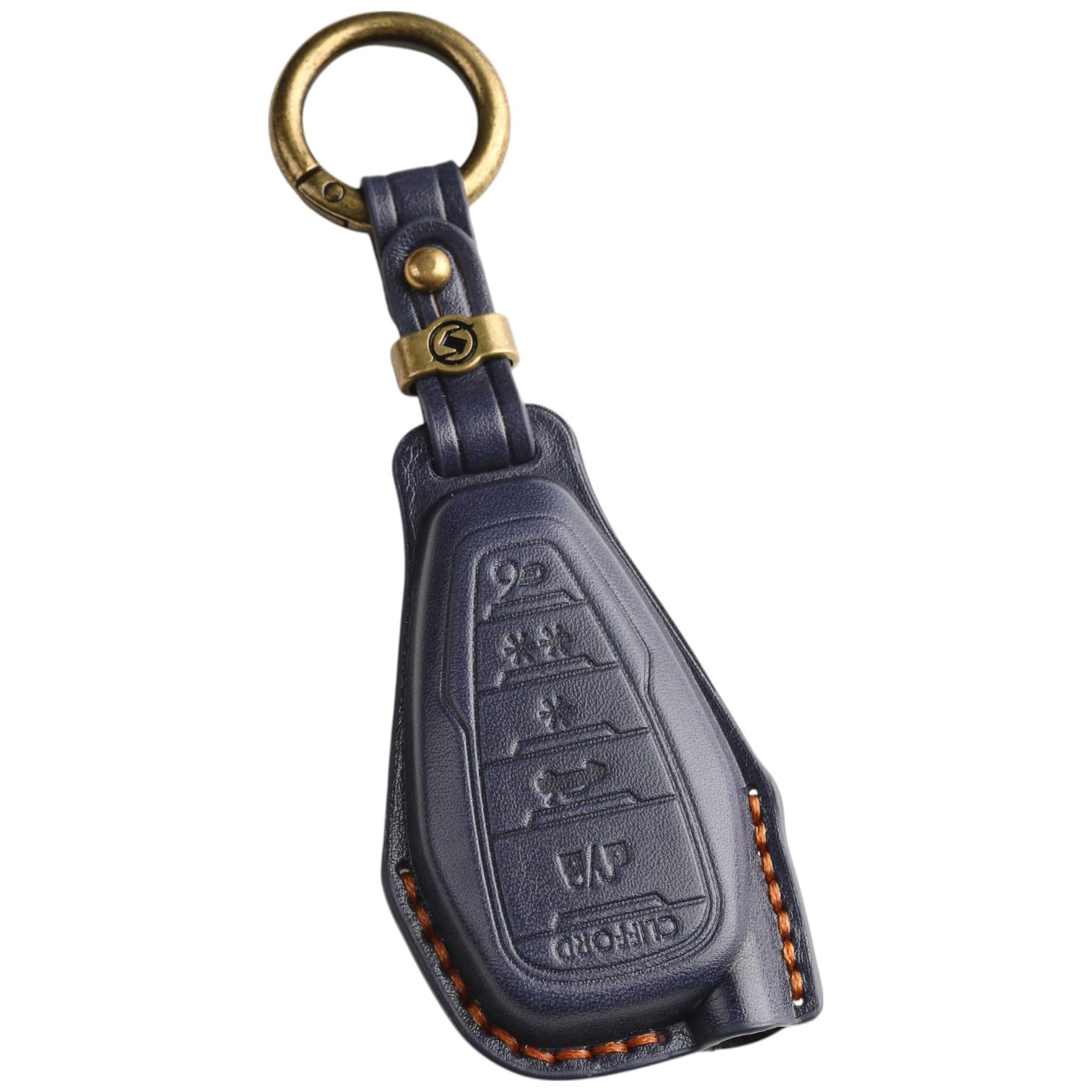 【送料無料】【smasol】クリフォード G6 Clifford適合 セキュリティ リモコン 本革 キーカバー 本革キ..