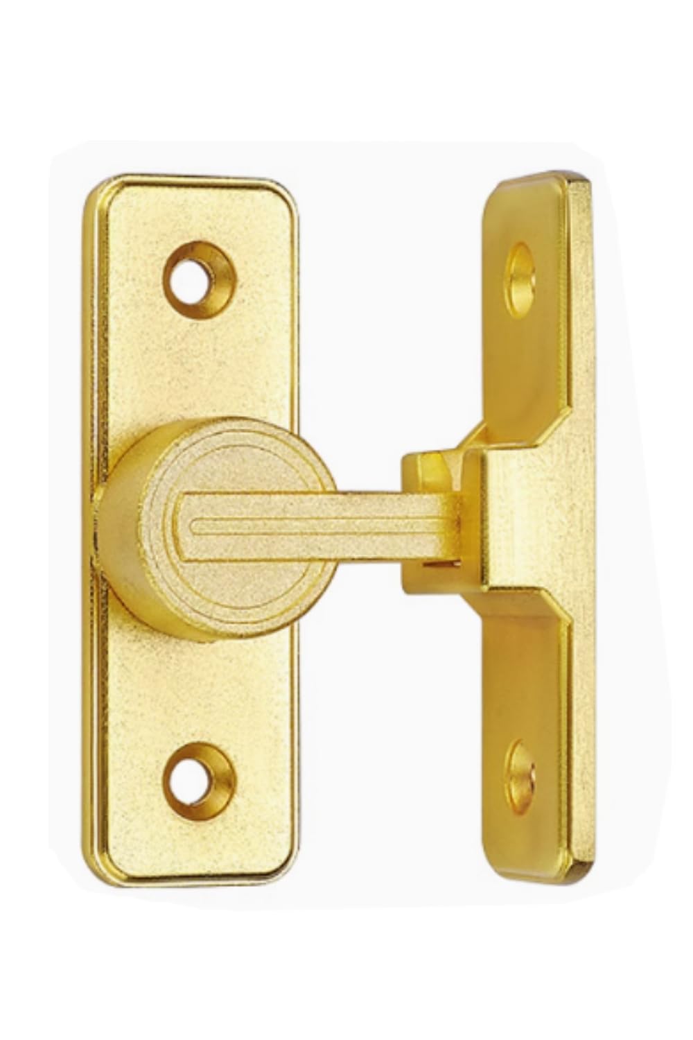 【送料無料】YFFSFDC ドアロック 90度 ドアバックル 亜鉛合金 ドア留め金ロック 後付け 回転式 フリッ..