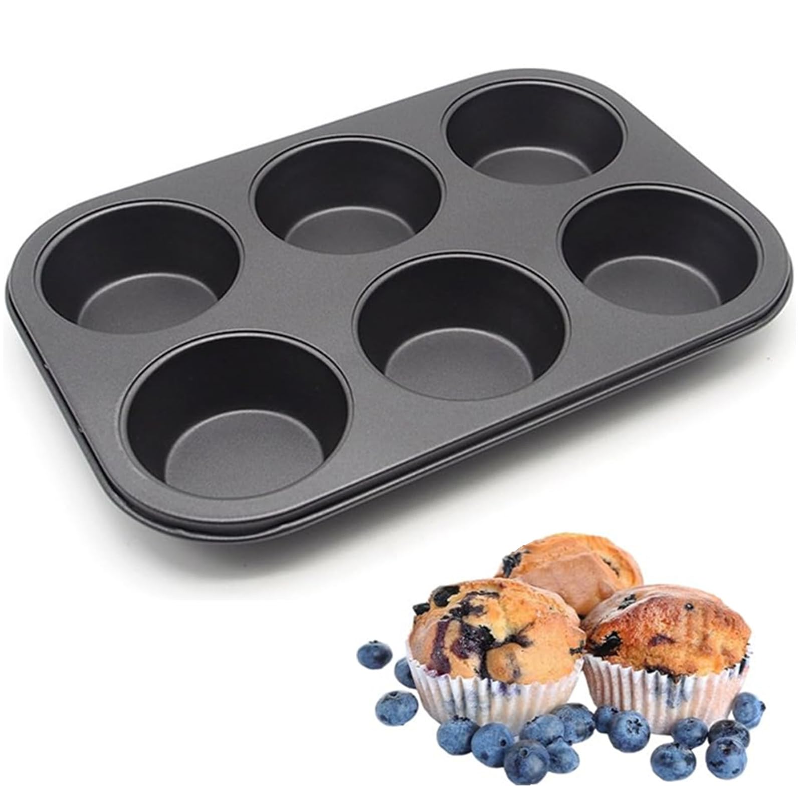 【送料無料】LIKENNY マフィン型 ケーキ金型 ベーキングカップ 6個取り ドーナツ型 タルト型 DIY プレ..