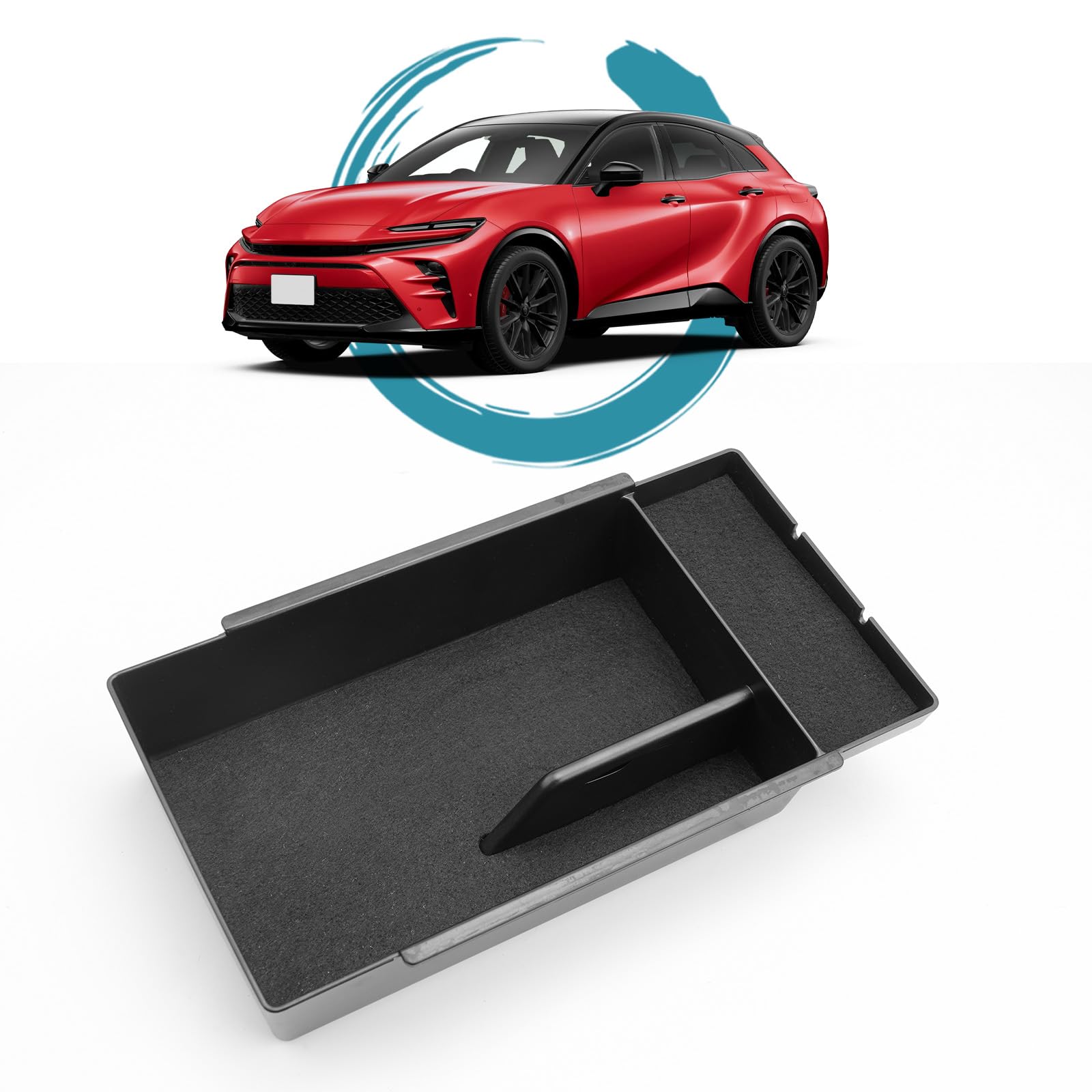 【送料無料】ruiya 新型 トヨタ クラウンスポーツ 専用 クラウンス ポーツ コンソールボックス 収納 ボックス 車内収納 センターコンソールボックス ティッシュボックス クラウンスポーツ アクセサリー パーツ 車 収納 インテリア トレイ 小物入れ ABS素材 ガタガタ音な