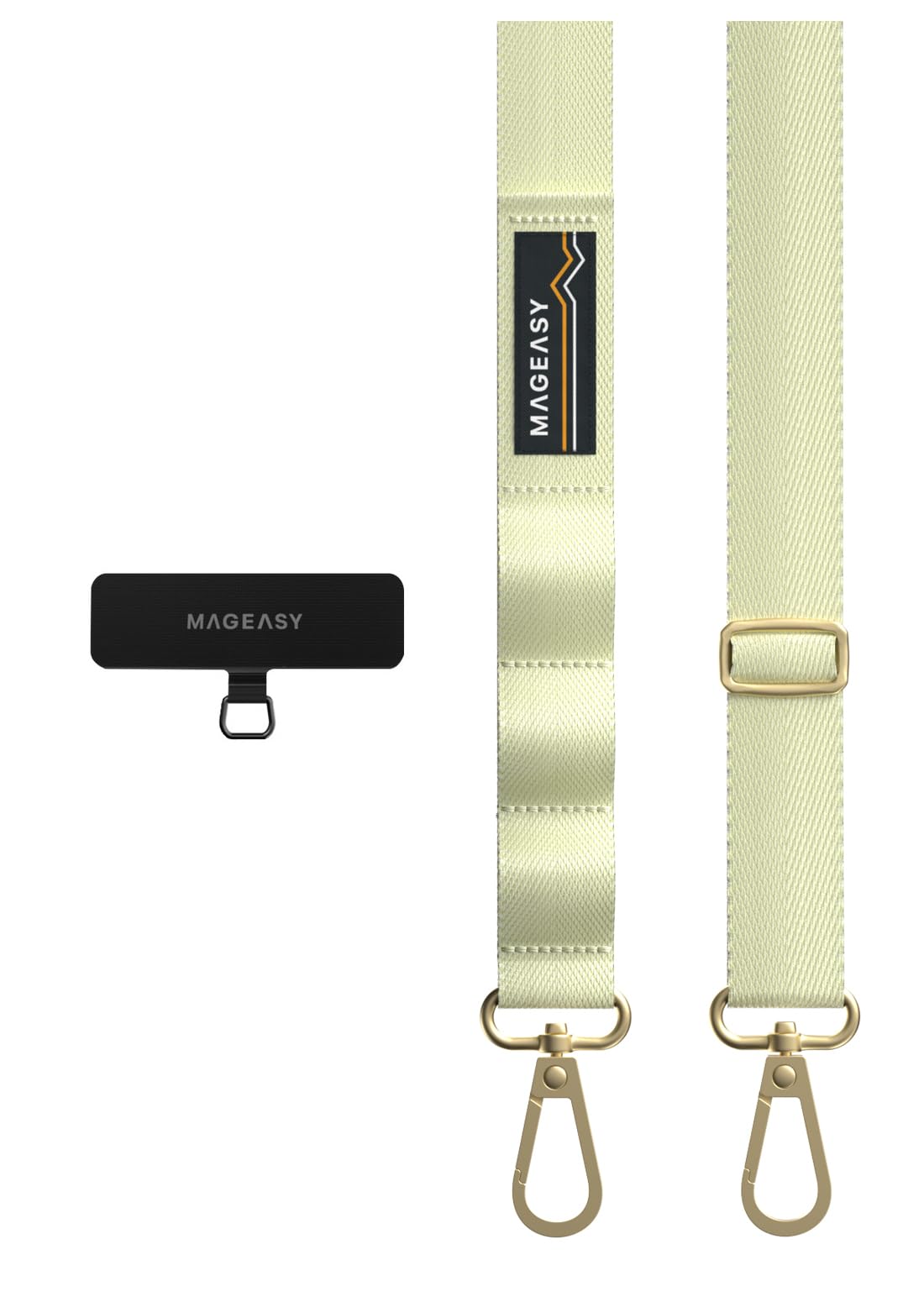 【送料無料】[MagEasy] スマホショルダー 斜めがけ/首掛け/肩掛け 太め スマホストラップ (ストラップ ..