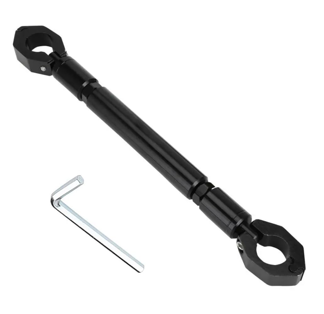 【送料無料】YFFSFDC オートバイバランスバー アルミニウム合金 ハンドルブレース ハンドルスタビライザー 外径φ22mm 調節可能ブレース マルチパーパス クロスバー (黒)