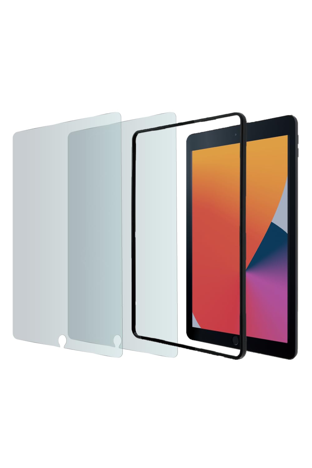 【送料無料】エレコム iPad 9世代 フィルム 2枚入り ガイドフレーム付 iPad 10.2 第9/8/7世代 (2021/2020/2019年) iPad 10.5 第3/1世代 (2019/2017年) ガラスフィルム 画面カバー率99% TBWA19RFLGGJ2