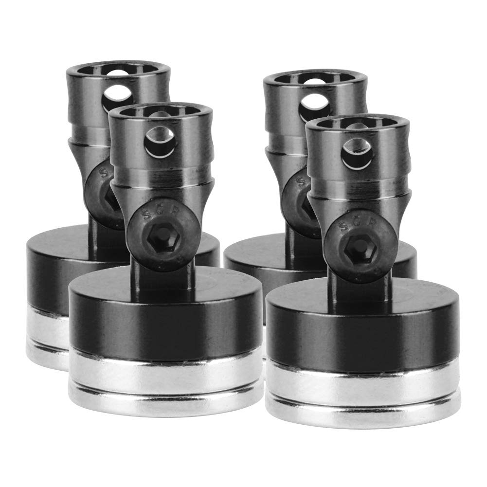 【送料無料】Garosa マグネット式 ボディマウント ボディポストマウント RCサーボマウント RCカーコラムポスト 強い磁石 RCカーシェル コラムポストフィット AXIAL SCX10 1/10RCカーモデル用 4pcs (黒)