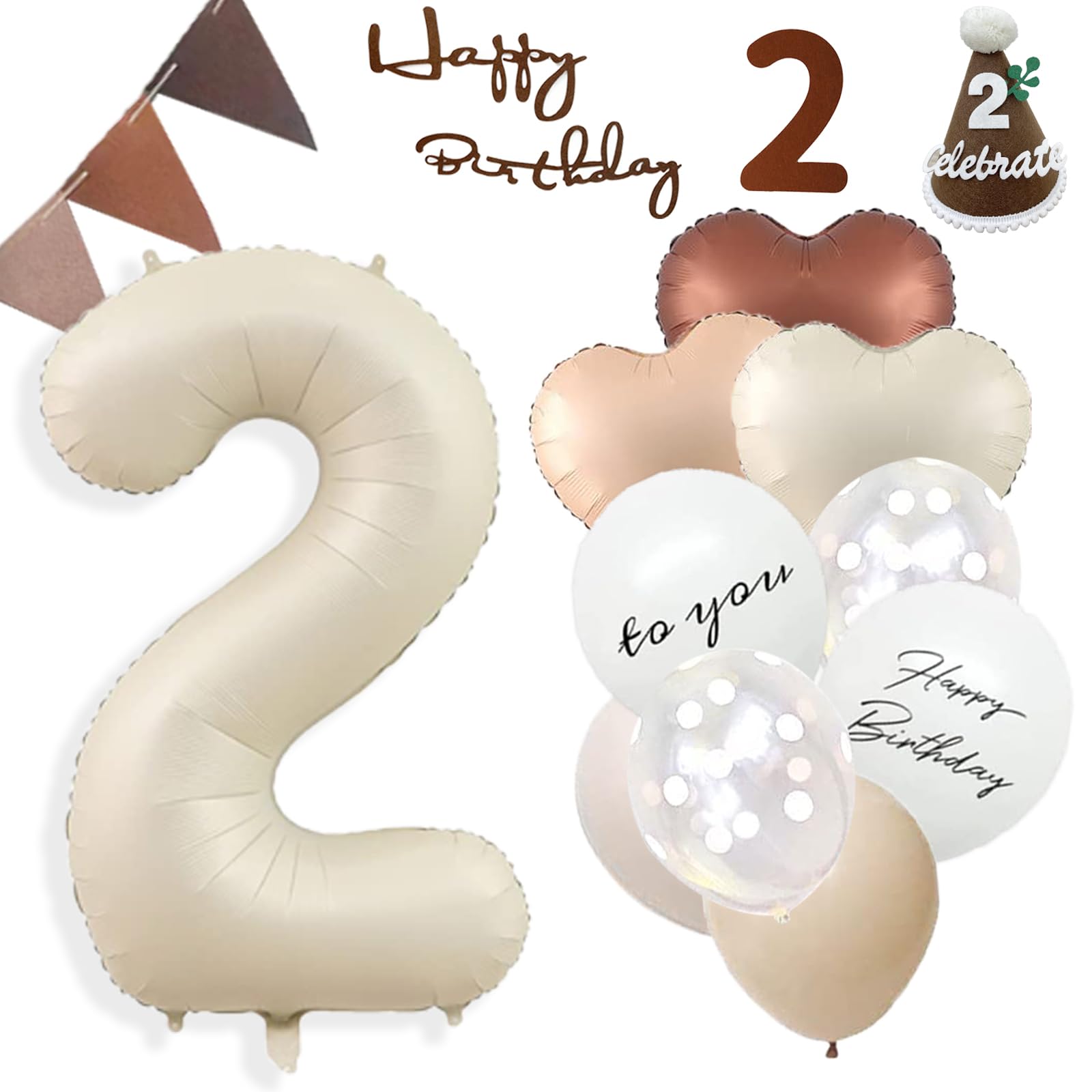 【送料無料】2歳 誕生日 飾り付け、数字 バルーン 大きい バースデー 飾り 誕生日 バルーン 飾り バル..