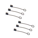 【送料無料】monofive USB Type-C(オス)用 保護カバーキャップ 脱落防止ソフト 6個入 黒(半透明) MF-SUSBC5-6B
