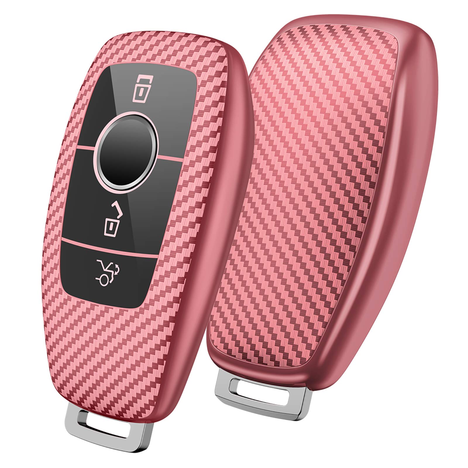 【送料無料】[OATSBASF] ベンツ キーケース ベンツキー カバー 炭素繊維 360度フルプロテクション 傷 ..