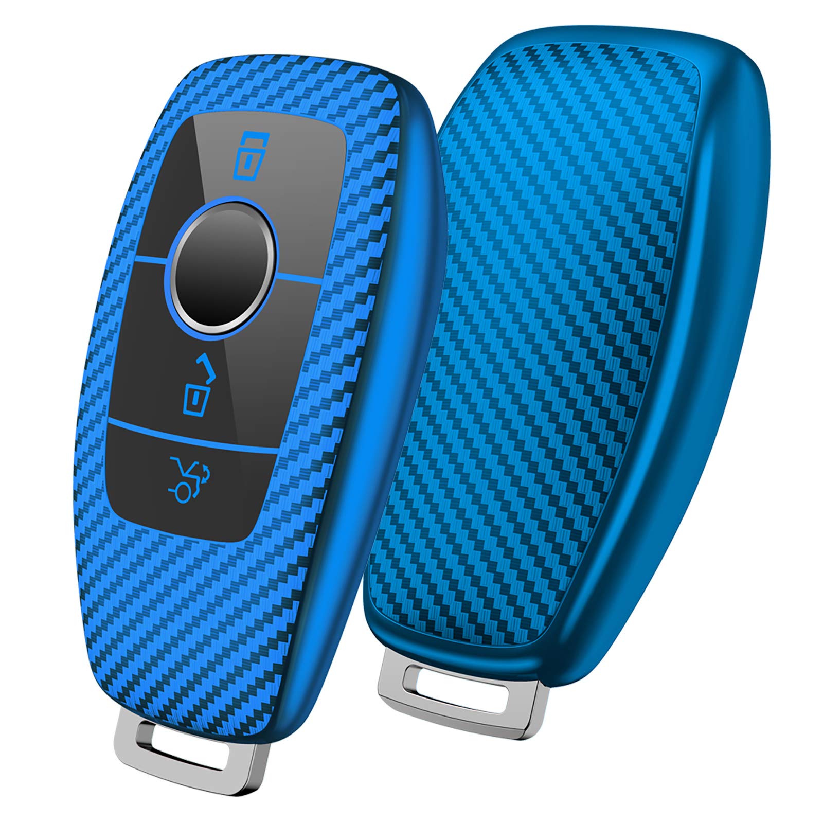 【送料無料】[OATSBASF] ベンツ キーケース ベンツキー カバー 炭素繊維 360度フルプロテクション 傷 ..