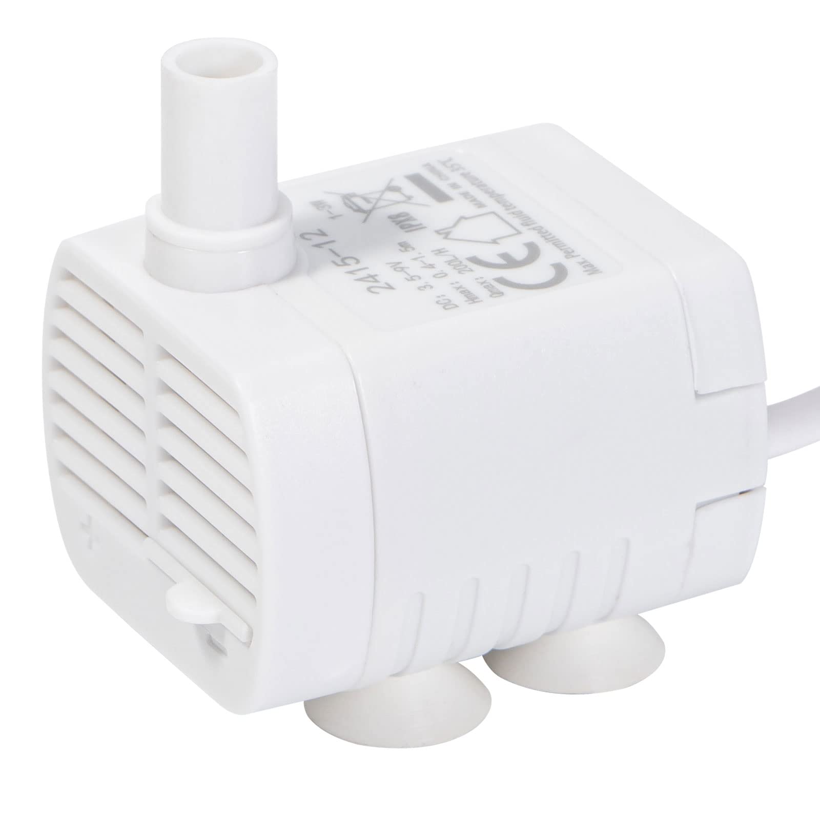 【送料無料】Useekoo 水中ポンプ 小型 水槽用 ポンプ USB給電 ミニ 排水ポンプ 水槽ウォーターポンプ 流量調整可能 静音 省エネ 循環 釣り用 猫給水用 DC5V 吐出量200L/H