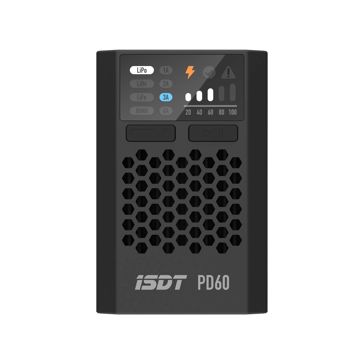 【送料無料】ISDT PD60 XT60コネクタ 60W 6A バッテリーバランス充電器 Type-C 入力 1-4S Lipoバッテリー Life Lilon LiHv Pb NiMH XT60用