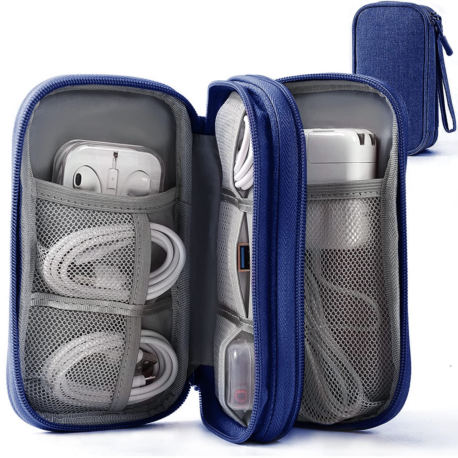 【送料無料】【2024登場】トラベルポーチ ガジェットポーチ MdskGang 小物入れバッグ 旅行・出張・オフィス・収納用な便利グッズ、マウス ケーブル パワーバンク 充電器 SDカード イヤホーンコード PC周辺小物用ミニアクセサリーケース 軽量ポータブル収納袋 防水防塵フ