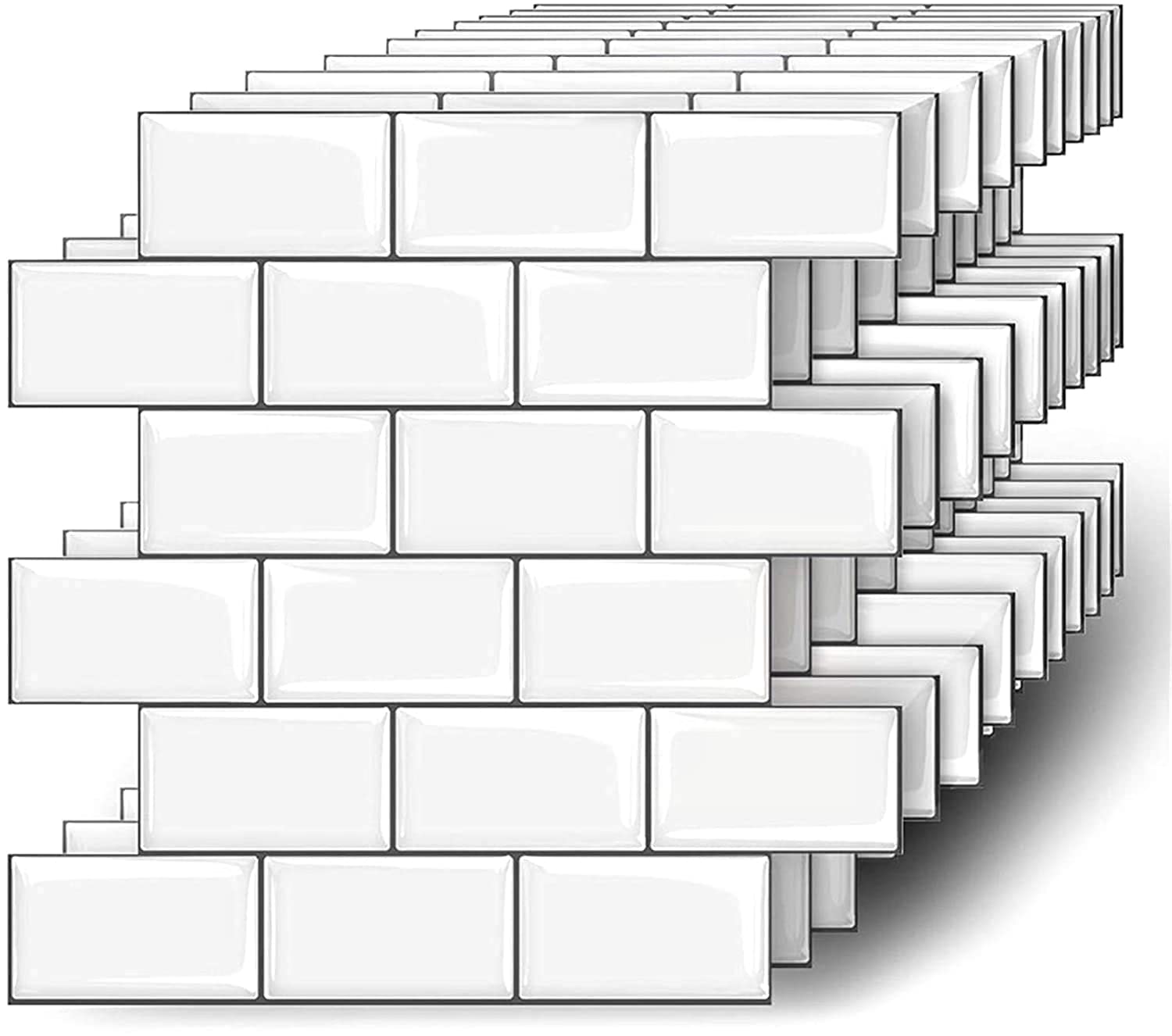 【送料無料】【売れ筋】MORCART タイルシール キッチン 耐熱 防水 洗面所 トイレ DIY 家具やアイテムの..