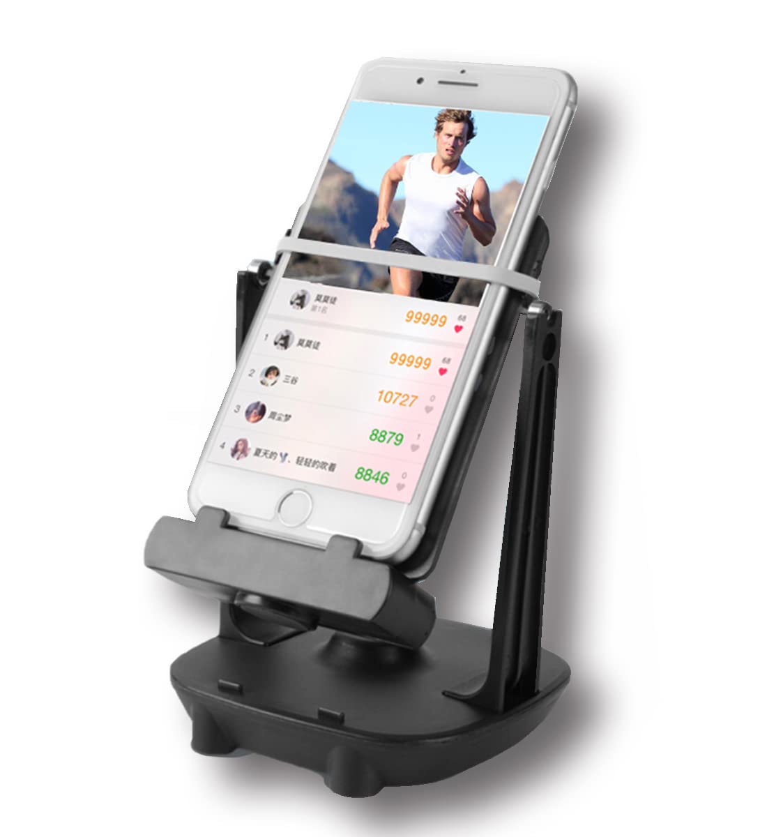 【送料無料】スマホ振り子【2022最新強化版】 騒音なし 回転スイング 2台同時 自動 揺らす 歩数を稼ぐ たまご孵化 自動スイング 耐磁保護 iPhone&Android スマホ 対応 日本語取扱説明書付属 (1、レギュラータイプ)