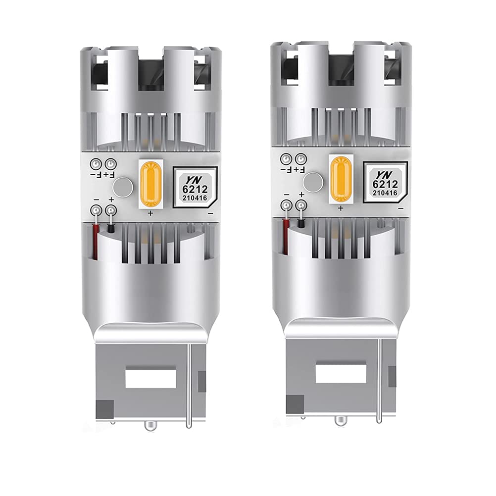 【送料無料】最新型 T20 ピンチ部違い LED ウィンカーバルブ 冷却ファン搭載 純正アンバー ハイフラ防止 抵抗内蔵 T20(7440)ピンチ 違い WY21W WX3×16d LEDウィンカー球 ノイズ対策済み ステルス仕様 ハイパワー DC12V車用 無極性 車検対応 (2個入り)