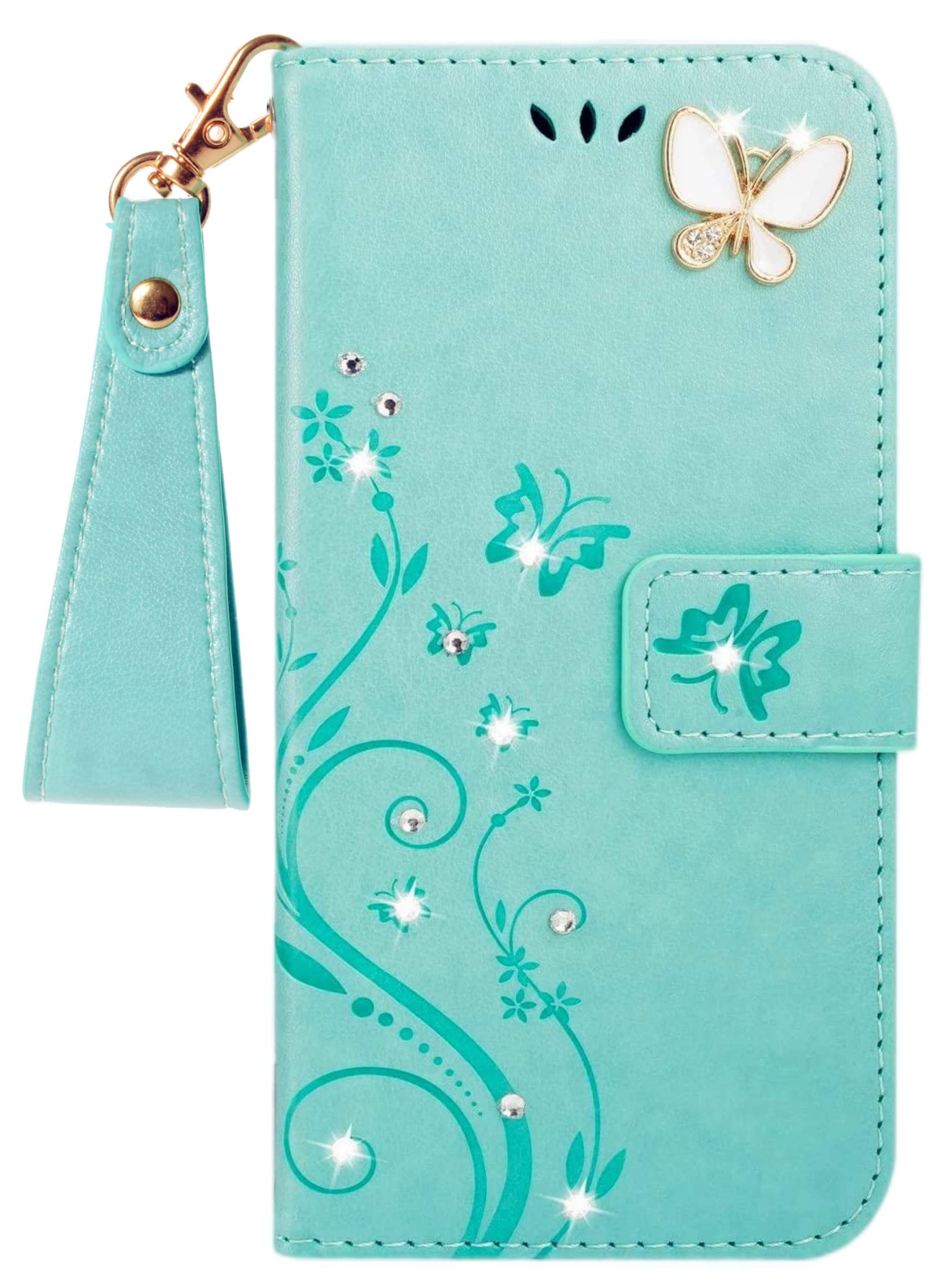 【送料無料】iPhone SE ケース [第2世代]2020/iPhone se3ケース手帳型/ iPhone8/iPhone7/iPhone6/6sケース [第2世代]/Phone SE3 第3世代 かわいい おしゃれストラップ付き カード収納 財布型 人気 横置き機能き薄型 財 マグネット式アイホン8 ケース アイホン7 /6sケー