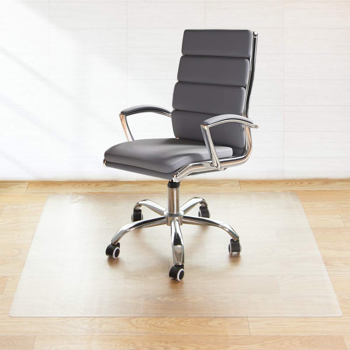 【送料無料】クリアチェアマット 床保護マット PVC 90×120cm ズレない 厚さ1.5mm クリアマット 透明マット ソフト おしゃれ キズ防止 お手入れ簡単 床暖房対応 滑り止め (120*90cm)