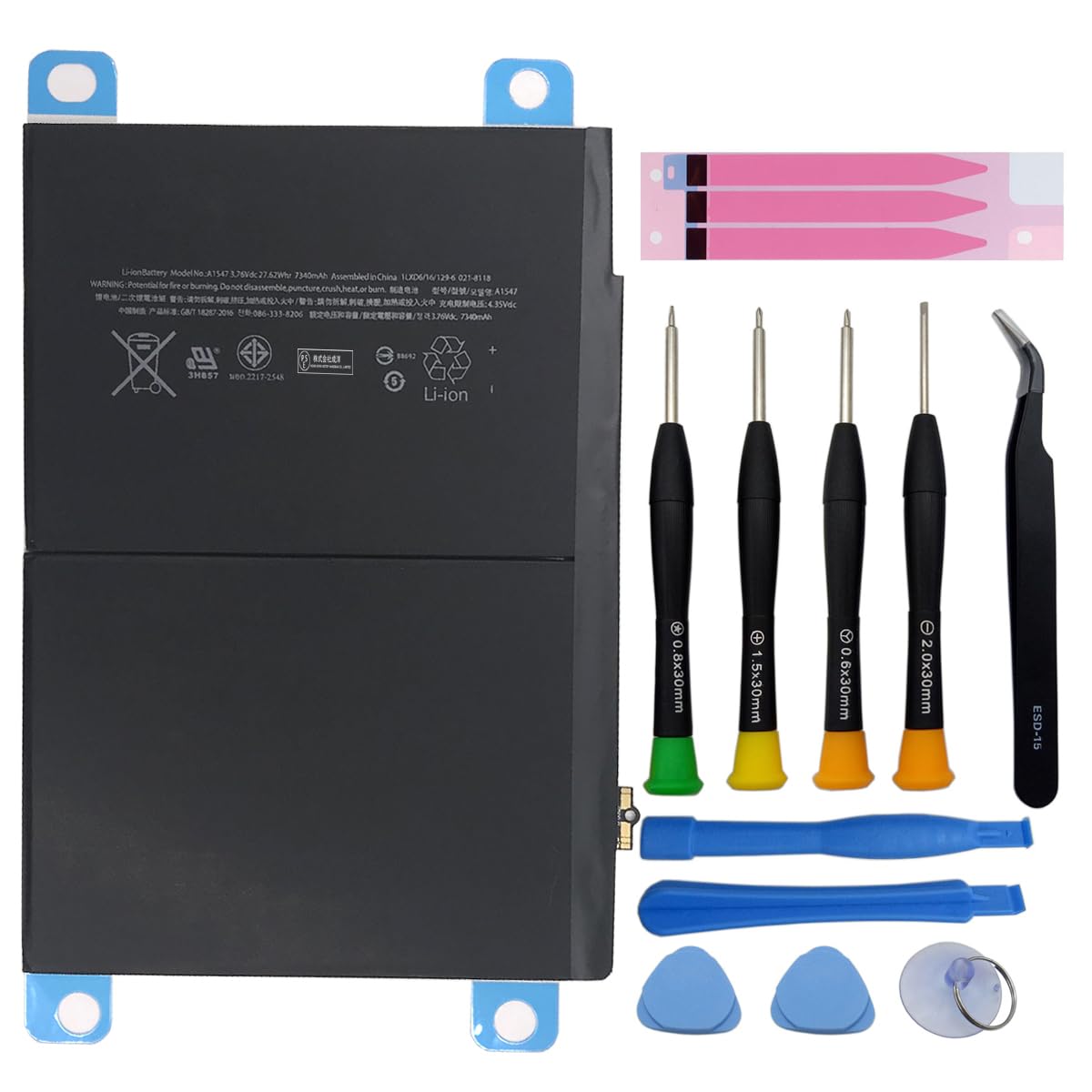 【送料無料】Mukuzi バッテリー iPad Air 2 互換バッテリー iPad Air 2 (A1566 / A1567) A1547 3.76V 734...