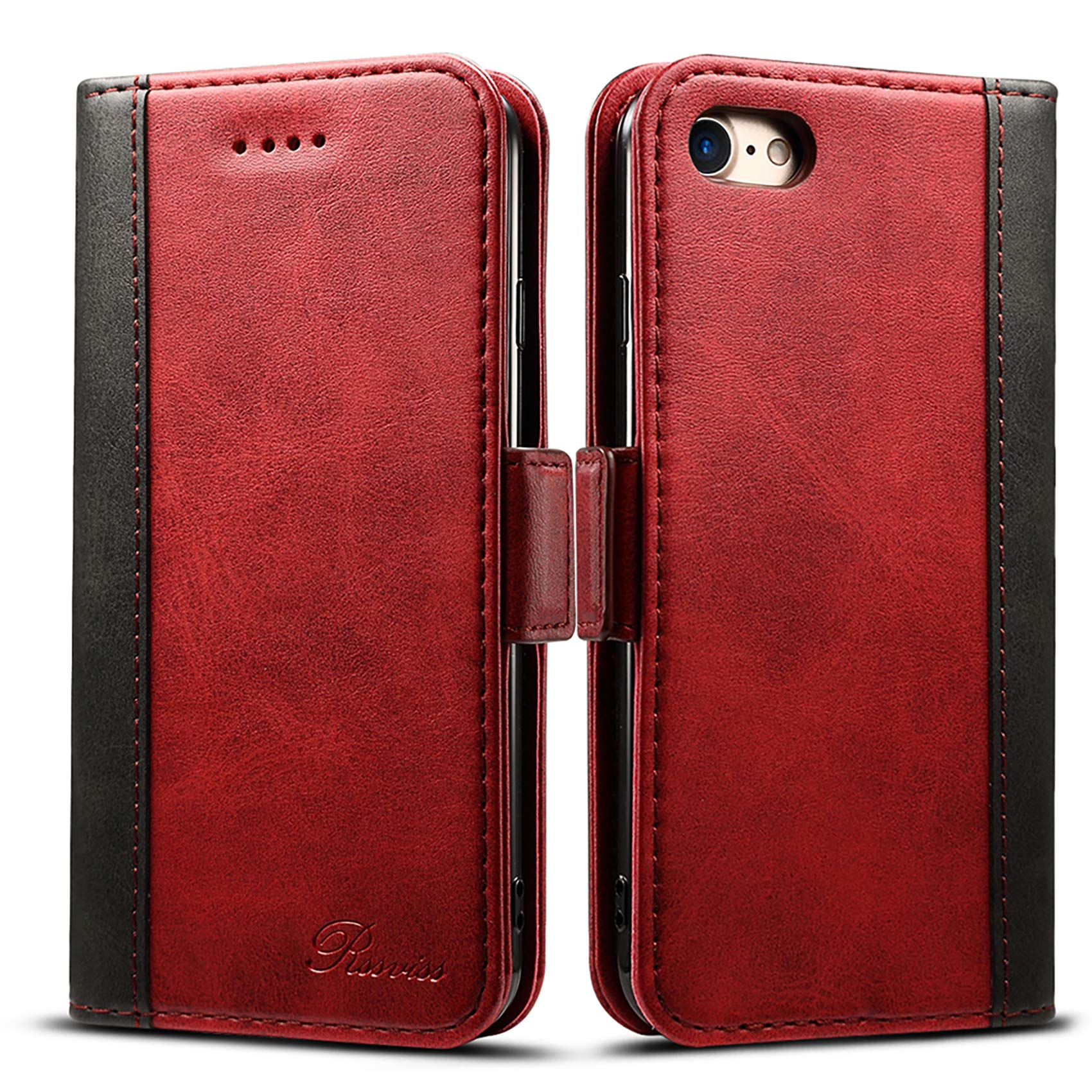 【送料無料】iPhone SE ケース 第2世代 iPhone se 第3世代 2022 ケース iPhone8 ケース 手帳型 iPhone7 手帳 Rssviss iPhone8 ケース iPhone7 カバー iPhone se 第2世代 手帳型ケース マグネット W3 iPhone se3 、iPhone se2、iPhone8、iPhone7対応 4.7inch レッド