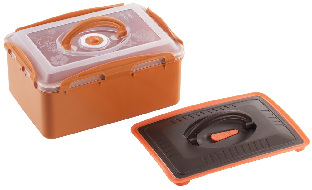 【送料無料】ヨシカワ 発酵食堂 漬物ポット SJ1910 オレンジ 2600ml