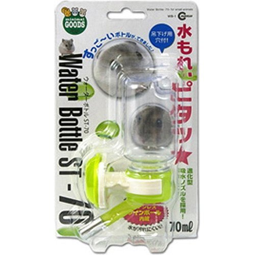 【送料無料】マルカン ウォーターボトル マルチカラー 小動物用 70ml ゴム製
