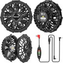【送料無料】ZuoMei 12v昇圧ファン 空調作業服ファン 扇風機 USB電源5~12v変換 12V昇圧 ブラシレスモーター6000RPMスピード超大風量ファ...