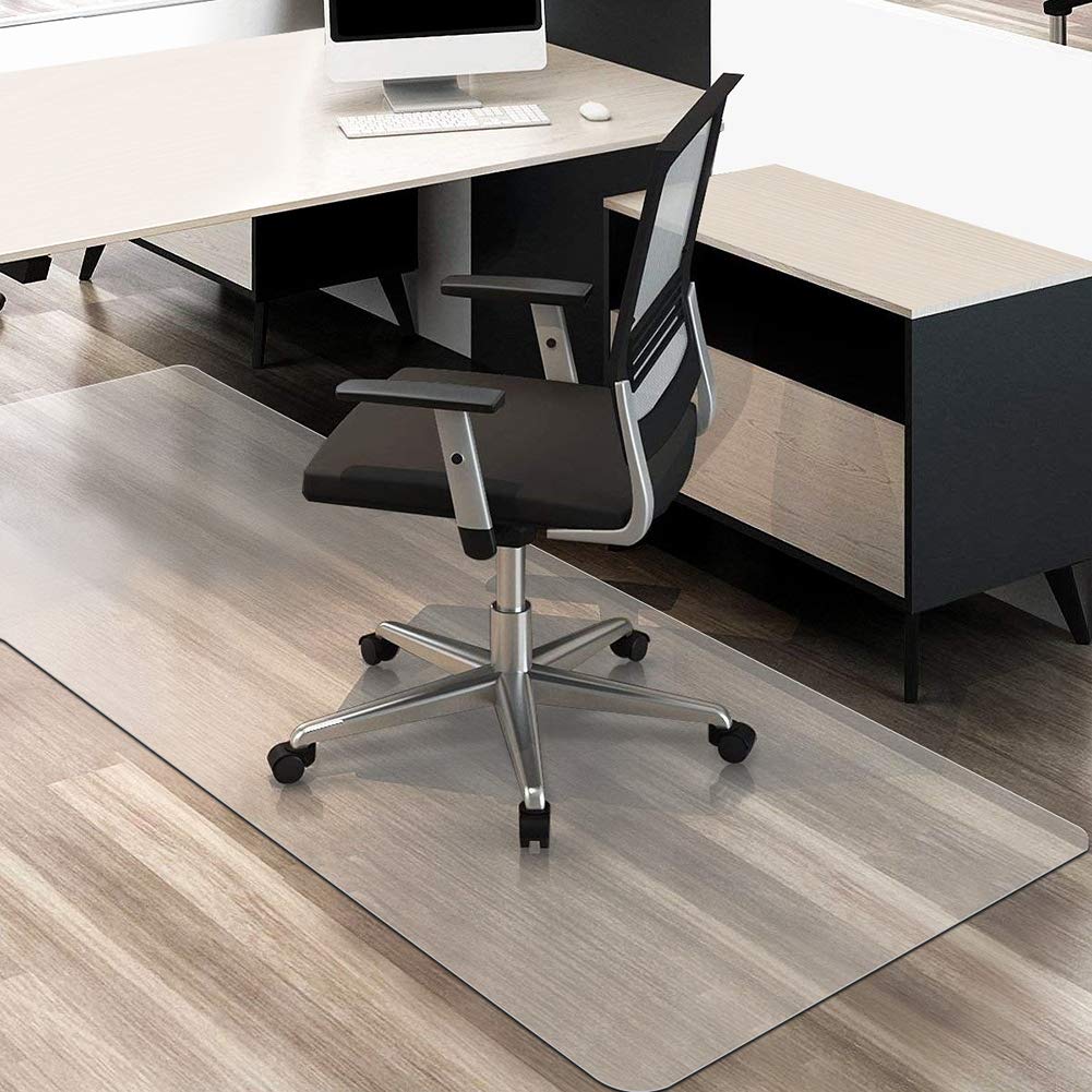 【送料無料】クリアチェアマット 床保護マット 90x180cm 厚さ1.5mm クリアマット 透明マット ソフト 撥水 おしゃれ 汚れ防止 お手入れ簡単 床暖房対応 滑り止め (180*90cm)