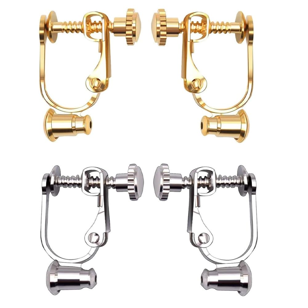 【送料無料】イヤリングコンバーター レディース シルバー ネジ式 ピアスを に変えるパーツ ノンホール..