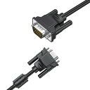 【送料無料】ディスプレイケーブル D-subケーブル 15ピン VGA オス-オス スリム テレビコンピューター、プロジェクター等 1.5m