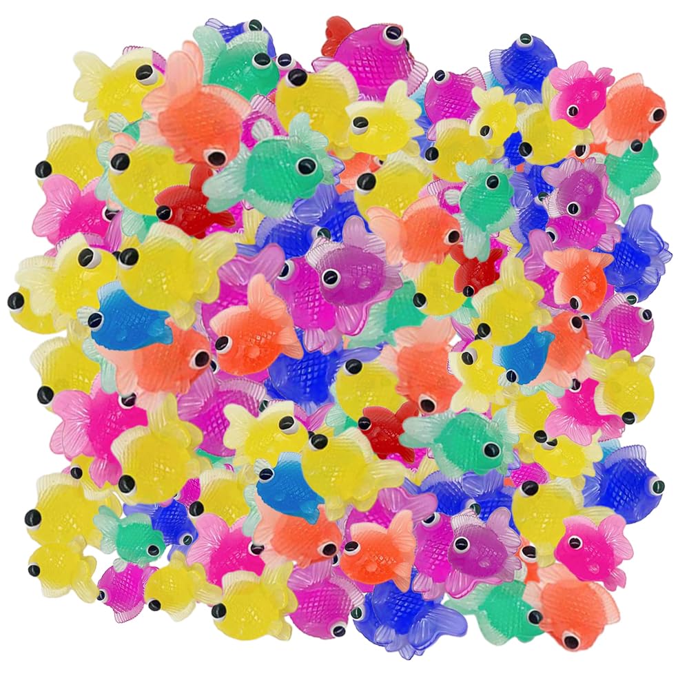 【送料無料】金魚すくい 縁日すくい 金魚おもちゃ 100個 人工金魚セット 子ども会 イベント用 夏祭り 景品 セット 混合色
