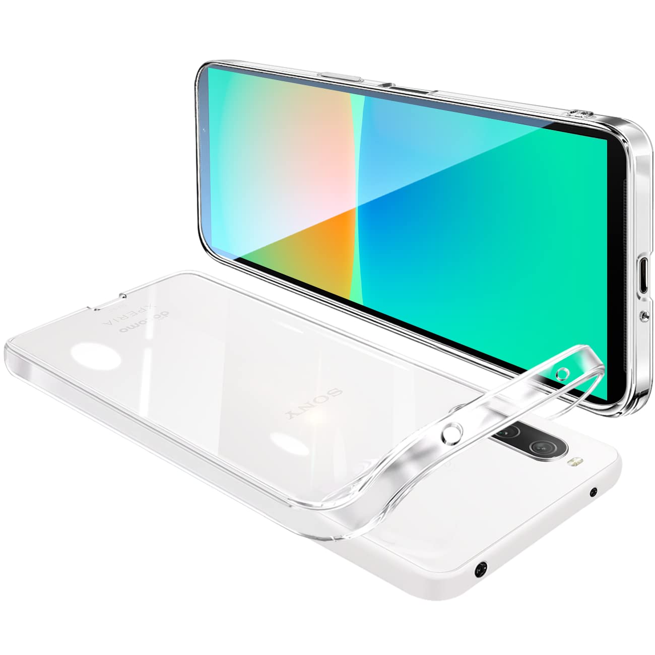 【送料無料】Sony Xperia 10 IV ケース クリア SO-52C SOG07 全透明 ガバー エクスペリア10IV スマホケース 耐衝撃 TPU 薄型 スリム 擦り傷防止 黄変防止 ストラップホール付き（透明）