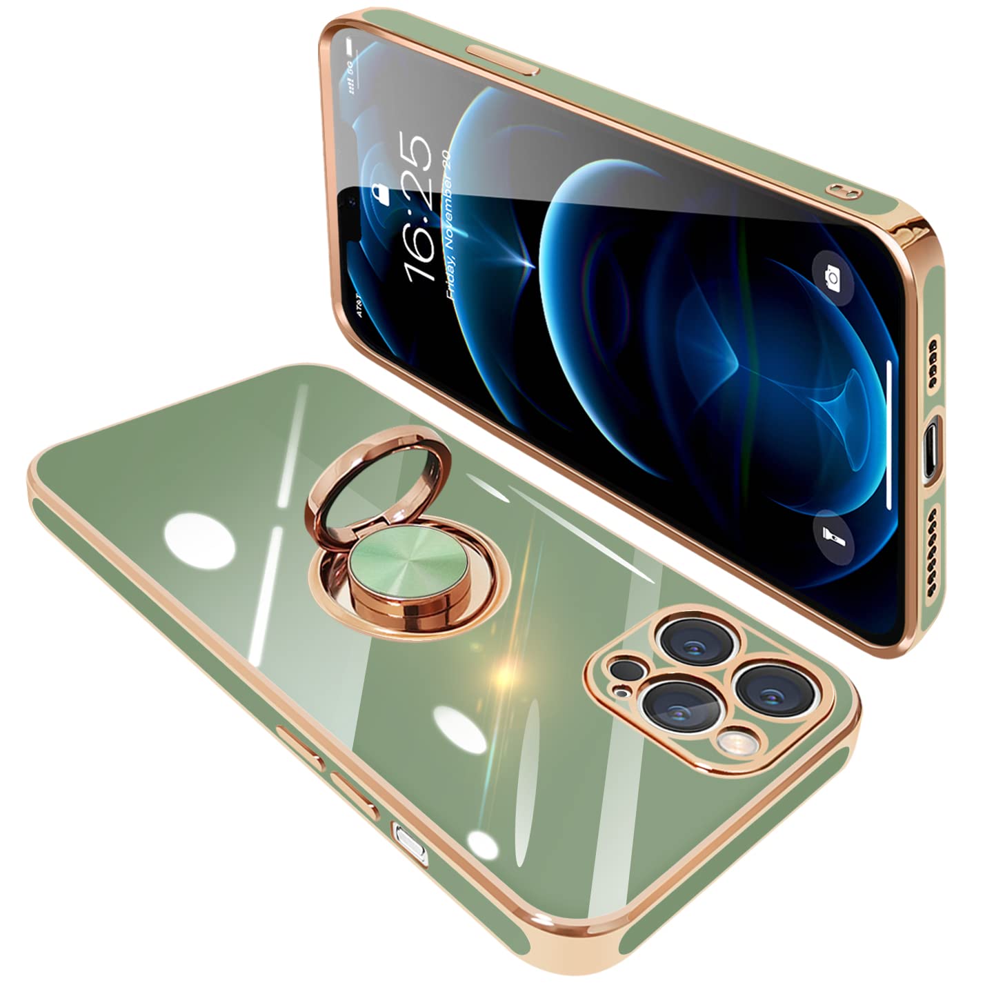 商品情報商品の説明主な仕様 【対応機種】iPhone12Pro（6.1インチ）用 リング付き ケース。ご希望の商品、カラー、対応機種を十分ご確認の上、ご注文頂きますようお願い申し上げます。（※注意事項: ワイヤレス充電対応不可）【リングの機能＆スタンド機能】360°回転可能リングホルダーです。片手で携帯を操作でき、滑り止め、落下などのことを防げます。リング.ホルダーの機能は携帯を横に放置できて、いつでもどこでも音楽、映画などの娯楽番組を思い切り楽しめます。【電気メッキフレーム】iPhone 12Pro バンパーコーティングは高度な電気メッキ技術を採用し、をよりゴージャスにします。色付きのエッジはあなたの 携帯電話 を他のものから際立たせます。【柔軟素材☆衝撃吸収】 ゴムやシリコンのように柔らかいTPU素材使用！！ iPhone12Pro 本体に完全フィットし、iPhone 12Pro 全体を包み込むデザイン。 大切な iPhone 12Proを落下時の衝撃や傷など、あらゆるダメージからしっかりと守ります。 カメラレンズ周りは、0.05mm高く設計されており、レンズを摩擦や傷から保護します。【精確的なデザイン】当商品がiPhone 12Pro相応の専用設計ですから、スマホとぴったりフィットします。ケースを付けても接続端子やイヤホン、サイド側ボタンなどスムーズに操作できます。