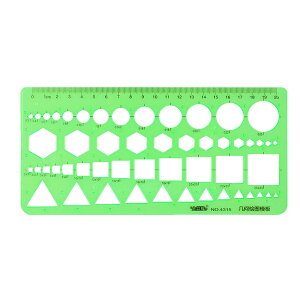 【送料無料】TerraShine 定規 テンプレート 円定 規 製図定 規 デザイン定 規 お絵描き定規 計量製図用品 描画テンプレート 透明 多機能 多形 四角 楕円 正方形 六角形 建築科用 学校教育用 (1枚セット)