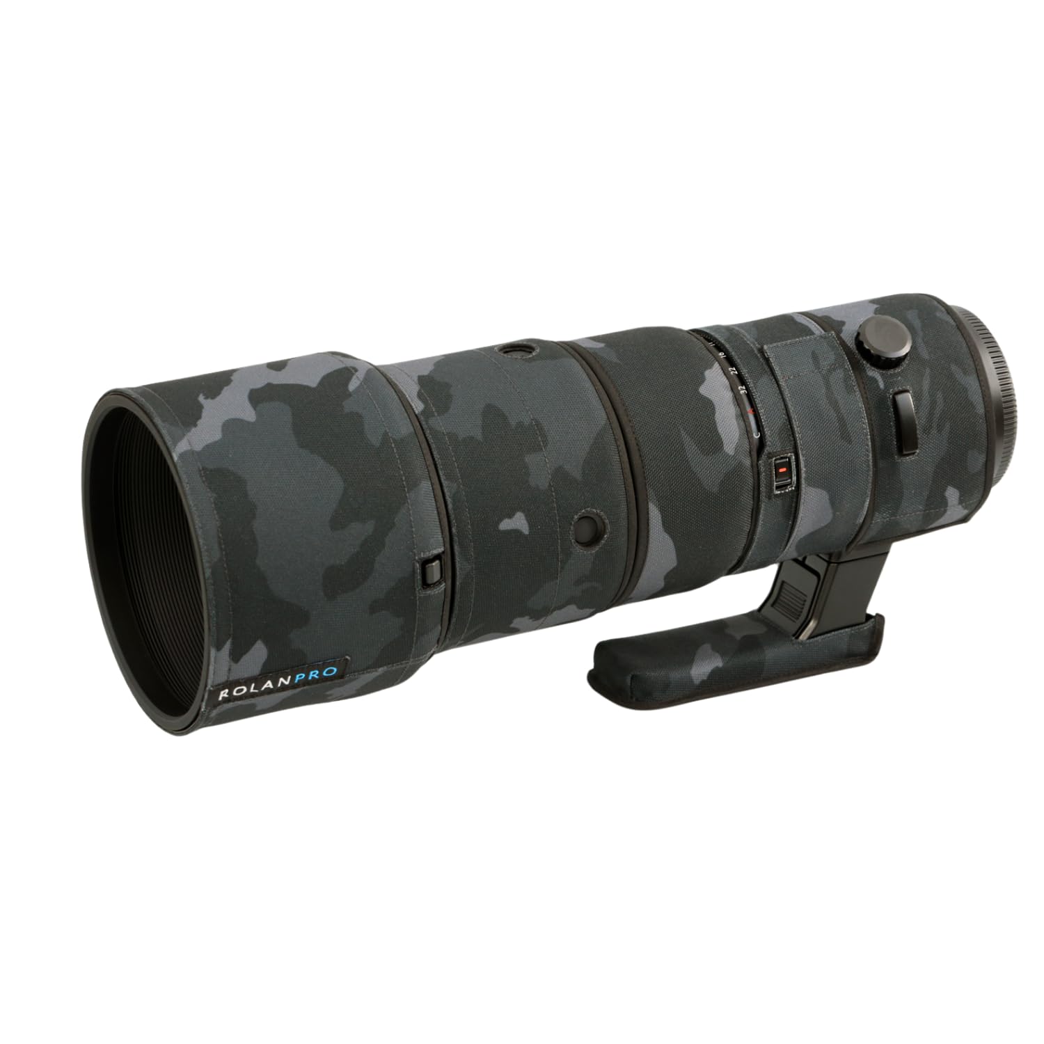 【送料無料】ROLANPRO レンズコーティング 適用于富士FUJIRON GF 500mm F5.6R LM OIS WR 偽装レンズカバーレンズ保護カバー3層構造保護、防水-#8 黒色迷彩