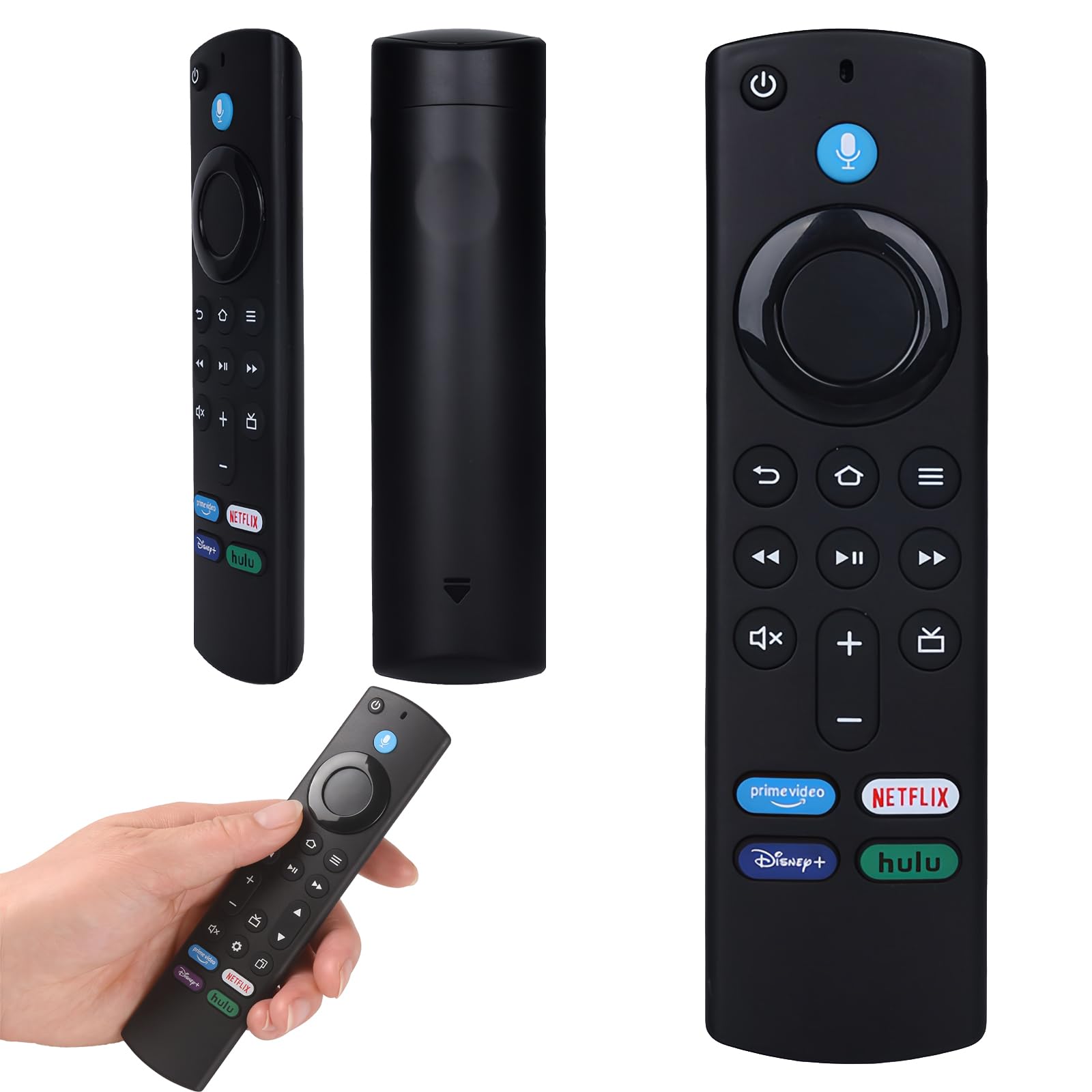 【送料無料】Deiboun TVリモコン 音声認識機能付き 交換用リモコン プリセッ 第3世代 ウルトラHD HDR テレビスティック テレビリモコン プリセットAPPボタン搭載 音声認識リモコン 汎用リモコン