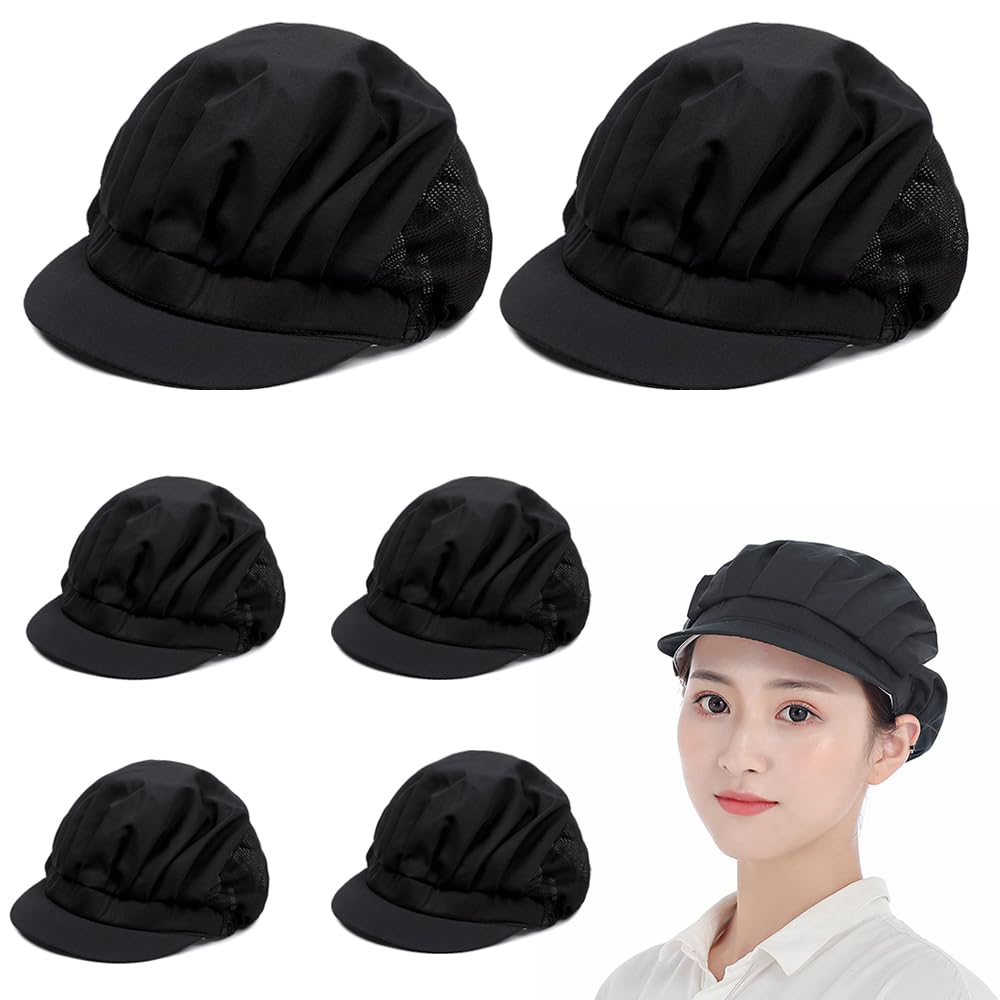 【送料無料】[Tuainge] 衛生キャップ 衛生帽 6枚セット 衛生帽子 男女兼用 給食帽 厨房用帽子 飲食 作..