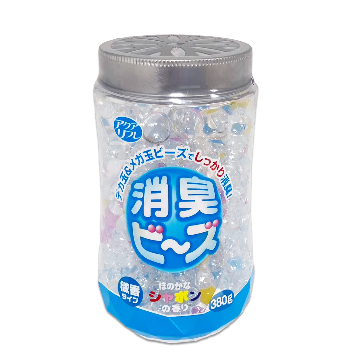 【送料無料】ライオンケミカル アクアリフレ 消臭 ビーズ 本体 シャボン 380g