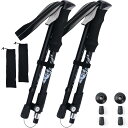【送料無料】ISEFUJI トレッキングポール 登山 杖 折りたたみ 軽量アルミ製 2本セット アウトドア ウォーキング ステッキ ポール 山 ハイキング 収納...