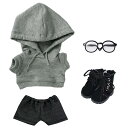 【送料無料】niannyyhouse 10cm 15cm 20cm ぬいぐるみ 服 ルーズフィット パーカー ジーンズ メガネ 靴 着せ替え 綿人形 アクセサリ...